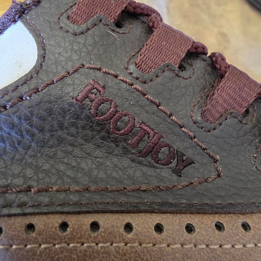 FootJoy GreenJoys Golf Shoes Mens 10.5 M Brown White Saddle Oxford Laces Spikes - Picture 9 of 12